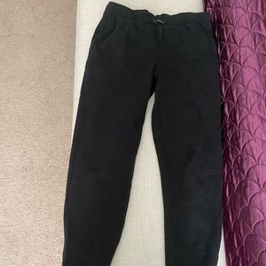 black joggers